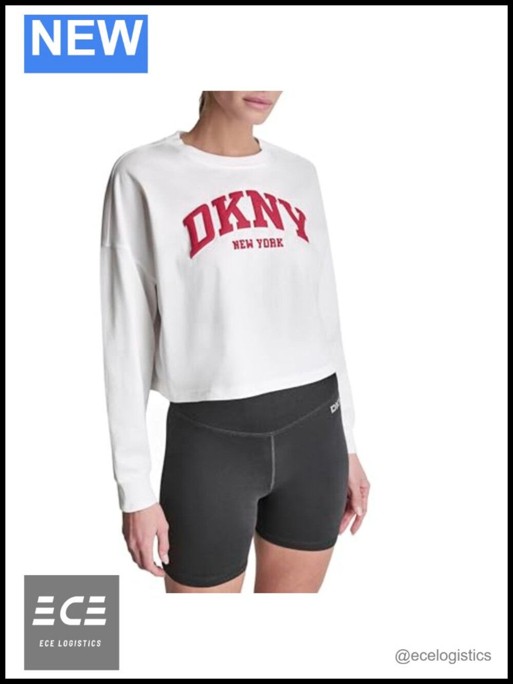Puff Varsity Logo Drop Shoulder Long Sleeve Tee